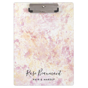 Porte-bloc Porte - bloc de script de couleur rose jaune moder