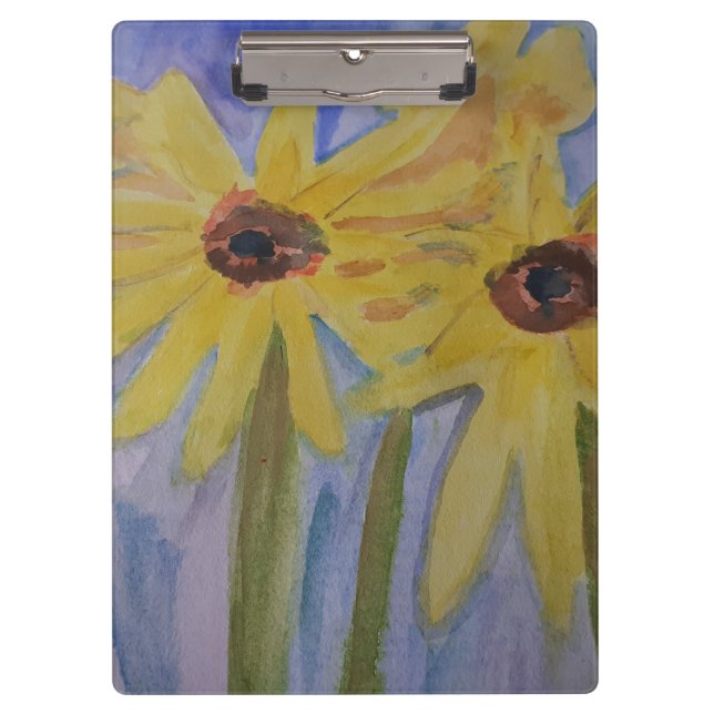 Porte-bloc Porte - bloc de tournesols jaunes (Devant)