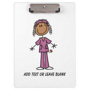 Porte-bloc Porte - bloc d'infirmière d'Afro-américain