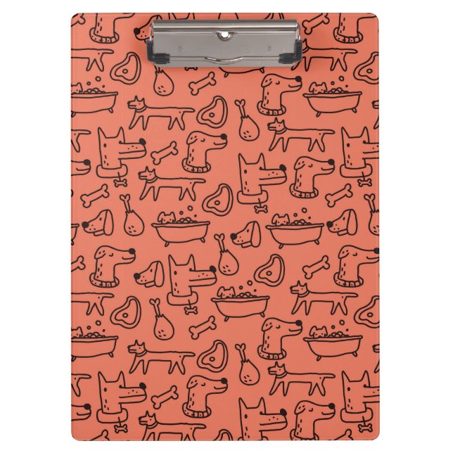 Porte-bloc Porte - bloc Doodles de chien (Devant)