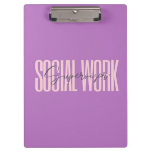 Porte-bloc Porte - bloc du superviseur du travail social