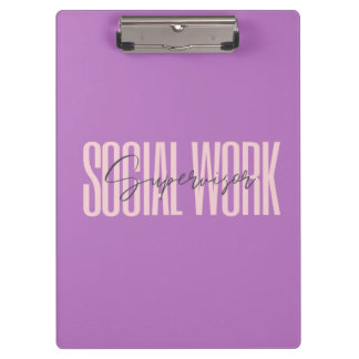 Porte-bloc Porte - bloc du superviseur du travail social