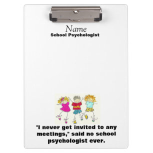Porte-bloc Porte - bloc humoristique de psychologue d'école