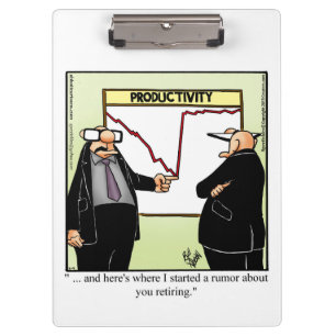 Porte-bloc Porte - bloc Humour du bureau d'affaires