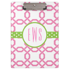 Porte-bloc Porte - bloc monogramme treillis et graine