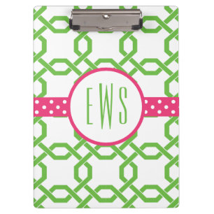Porte-bloc Porte - bloc monogramme treillis et graine
