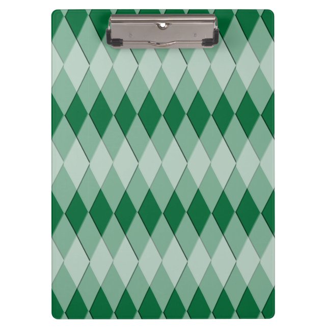 Porte-bloc Porte - bloc - Motif arlequin (vert) (Devant)