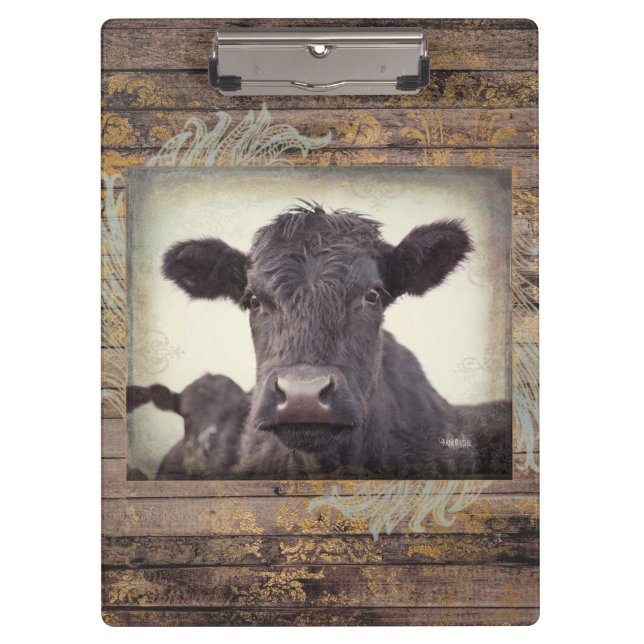 PORTE-BLOC PORTE - BLOC NOIR ONYX - VACHE D'ANGUS NOIR (Devant)