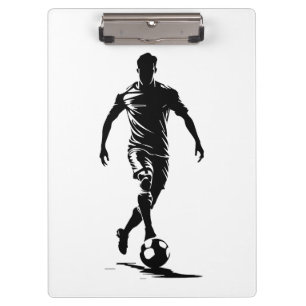 Porte-bloc Porte-bloc-notes d'art de silhouette de joueur de