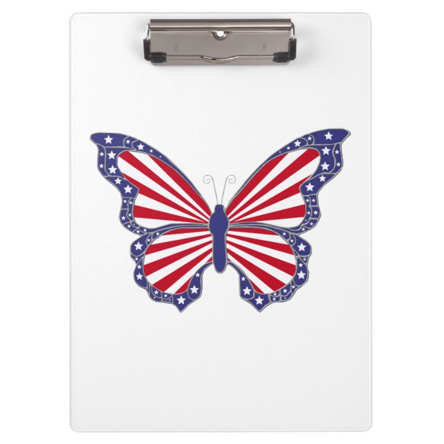 Porte-bloc Porte - bloc papillon patriotique (Devant)