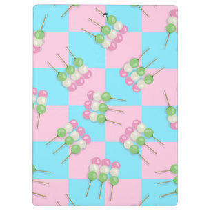 Porte-bloc Porte - bloc Pastel Pink À damiers Dango