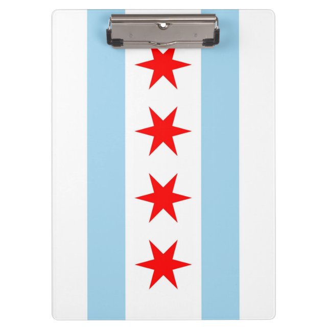 Porte-bloc Porte - bloc patriotique avec drapeau de Chicago C (Devant)