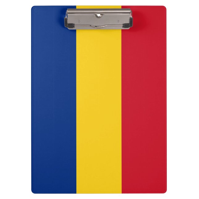 Porte-bloc Porte - bloc patriotique avec drapeau de Roumanie (Devant)