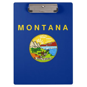 Porte-bloc Porte - bloc patriotique avec drapeau du Montana, 