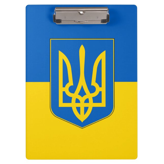 Porte-bloc Porte - bloc patriotique avec drapeau d'Ukraine (Devant)