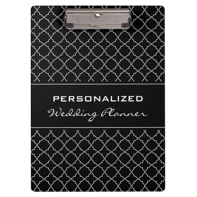 Porte-bloc Porte - bloc wedding planner personnalisé | Élégan (Devant)
