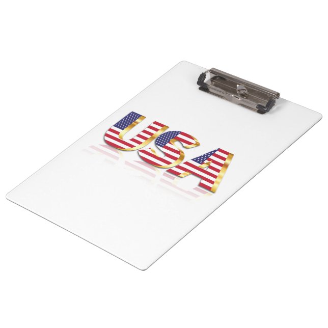 Porte-bloc Porte-documents Drapeau USA (Incliné)