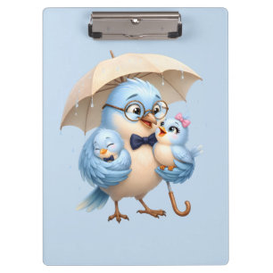 Porte-bloc Porte-documents Papa Oiseau Organisateur de bureau