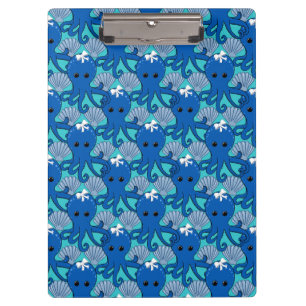 Porte-bloc Porte-documents Pieuvre Bleue Mignonne