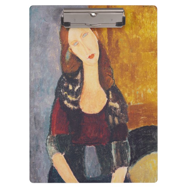 Porte-bloc Portrait de Jeanne Hebuterne par Amedeo Modigliani (Devant)