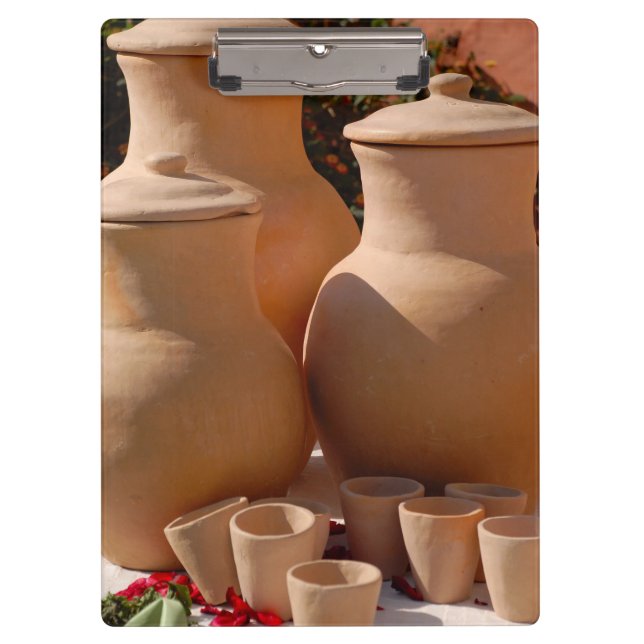 Porte-bloc Poterie d'argile (Devant)