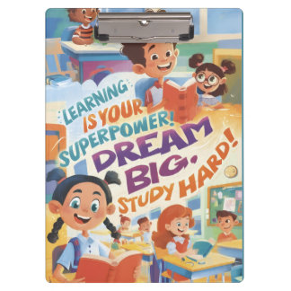 Porte-bloc Presse-papiers inspirant pour jeunes apprenants