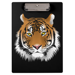 Porte-bloc Presse-papiers visage de tigre