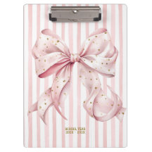Pretty Pink Gold Confetti Bow 