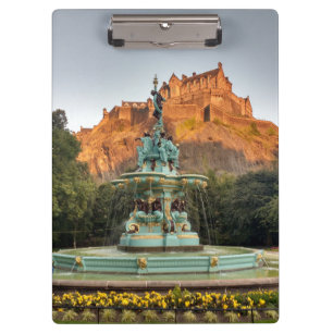 Porte-bloc Princes Street Gardens de fontaine de château