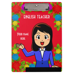 Porte-bloc Professeur d'anglais Porte - bloc personnalisé