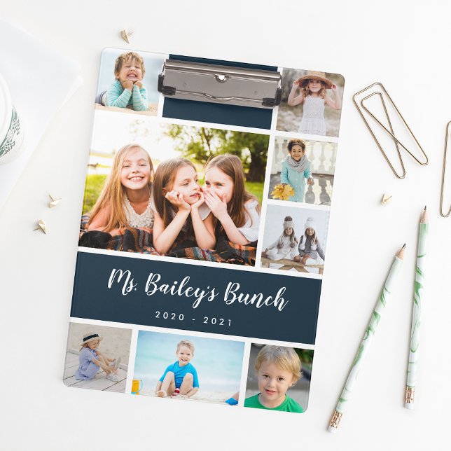 Porte-bloc Professeur de collage photo de classe personnalisé (Créateur téléchargé)