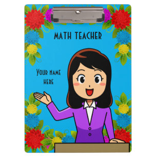 Porte-bloc Professeur de mathématiques Porte - bloc personnal