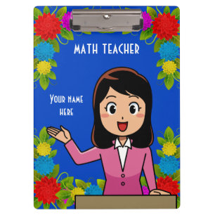 Porte-bloc Professeur de mathématiques Porte - bloc personnal