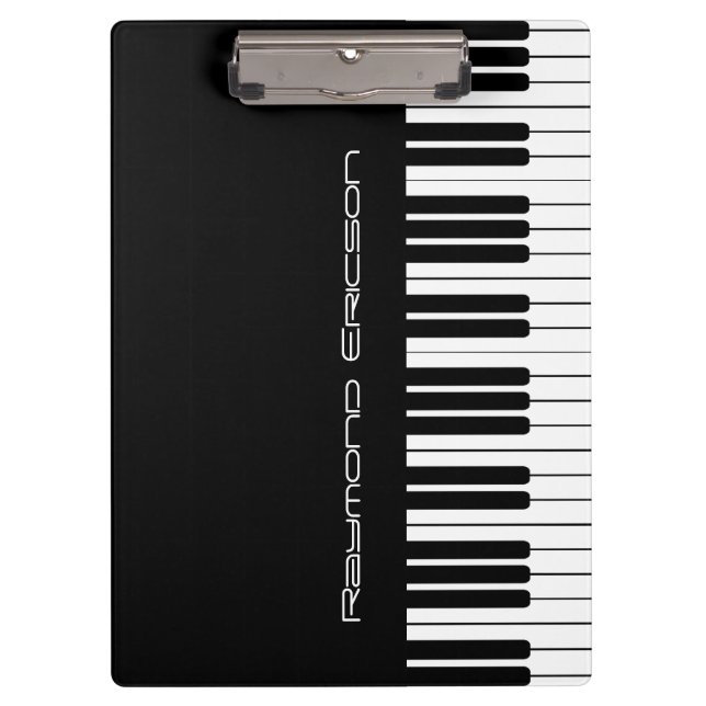 Porte-bloc Professeur de musique Piano Keyboard Professeur (Devant)