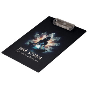 Porte-bloc Professeur de Yoga Méditation Pose Brume Lumineuse