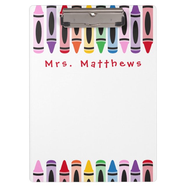 Porte-bloc Professeur Retour à l'école Couleur Couleur Couleu (Devant)