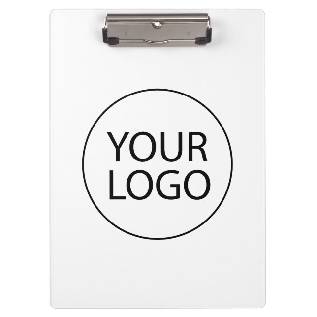 Porte-bloc Professionnel Personnalisé Logo Entreprise Blanc (Devant)