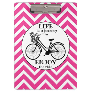 Porte-bloc Profitez De La Promenade   Vélo Avec Fleurs Motiva