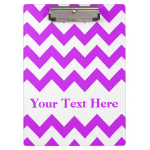 Porte-bloc Purple Bold Chevron avec texte personnalisable