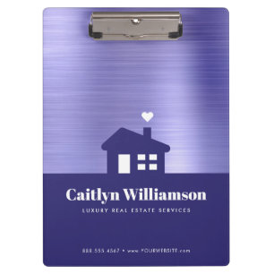 Porte-bloc Purple Foil Courtier immobilier Maison professionn