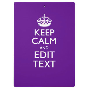 Porte-bloc Purple Gardez Le Calme Et Avoir Votre Texte Facile