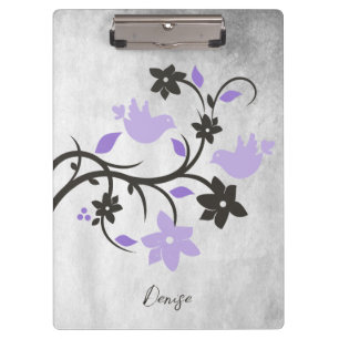 Porte-bloc Purple Lovebirds Porte - bloc personnalisé