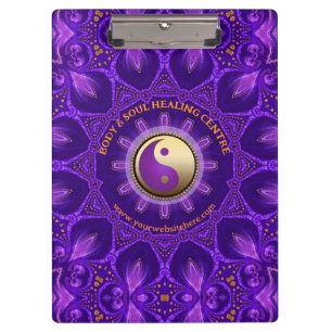 Porte-bloc Purple or rose énergie guérir Mandala