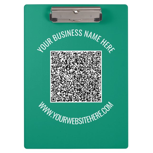 Porte-bloc QR Code et texte personnalisé Promotion moderne (Devant)