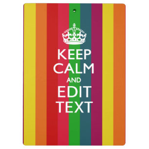 Porte-bloc Rainbow Stripes Gardez Le Calme Et Votre Personnal