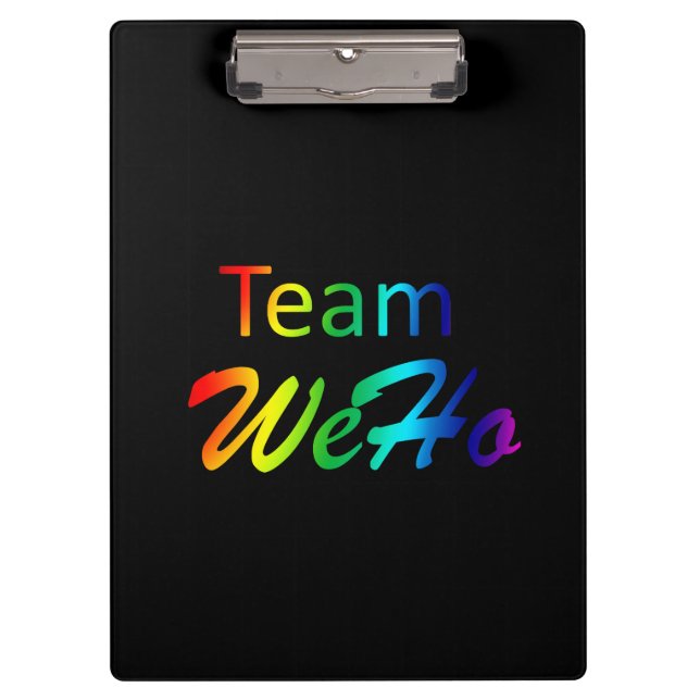 Porte-bloc Rainbow Team WeHo (Devant)