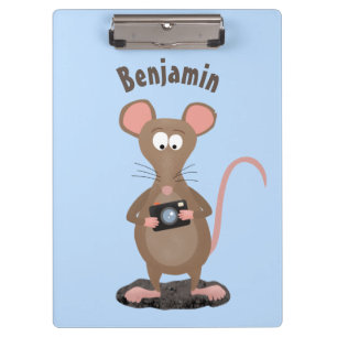 Porte-bloc Rat drôle avec dessin animé de la caméra