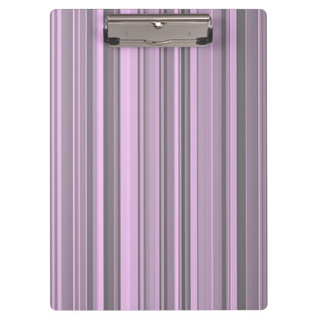 Porte-bloc Rayures Gris Violet (Devant)