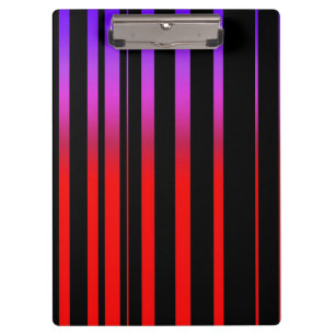 Porte-bloc Rayures pourpres et noires rouges lumineuses