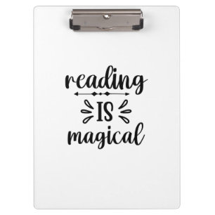 Porte-bloc Reading Art Reading Is Magical